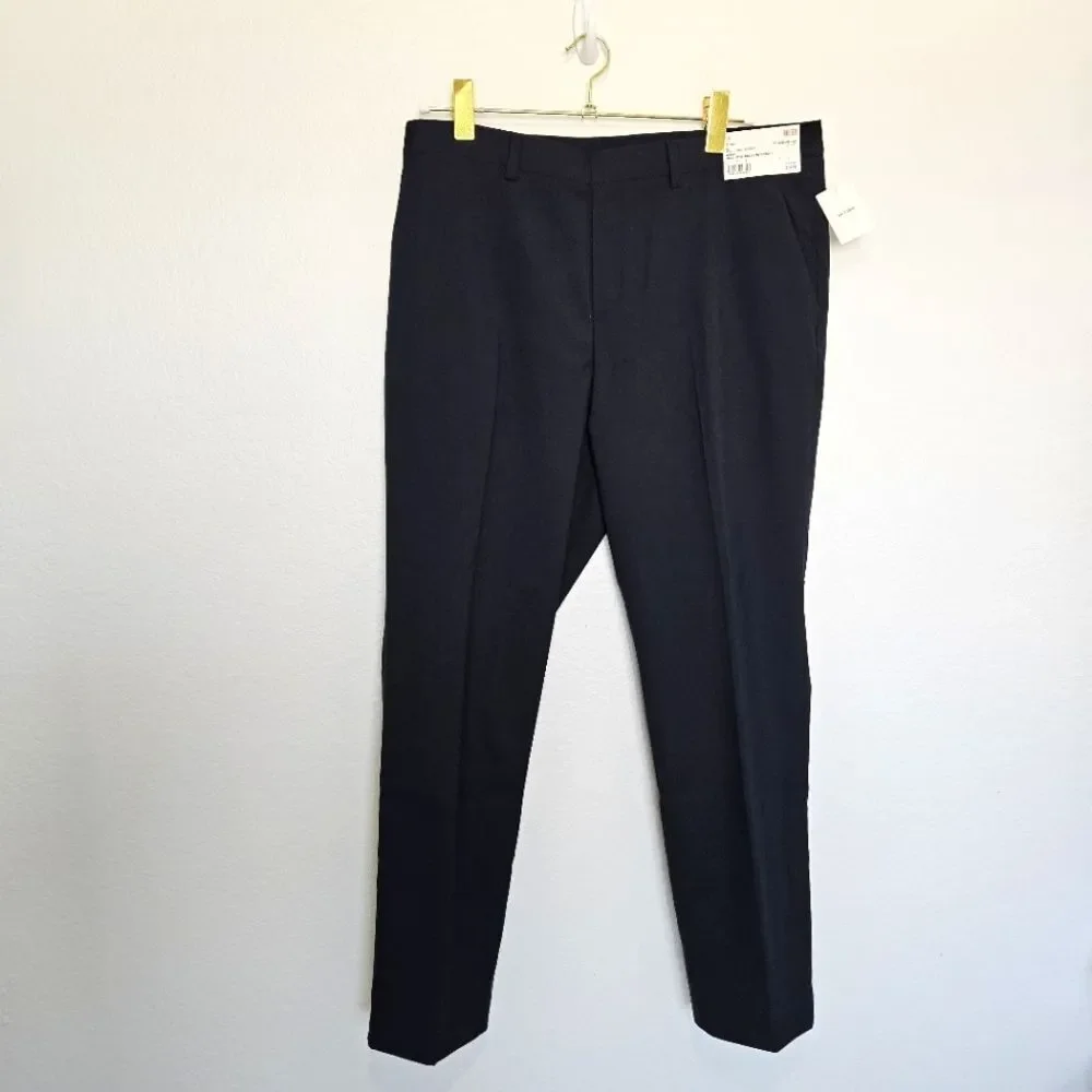 NWT Uniqlo | Smart Style Ankle Length Pants Navy Blue, Womens 32 - 33 - Picture 4 of 8